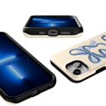 thumbnail image 3 of Funda para teléfono Casely Heartstrings Blue Bow para iPhone 13 MagSafe, 3 of 9