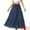 Dark Blue, variant on Women's Ruffle Swing Skirts Beach Tiered Long Maxi Skirt XS Dark Blue