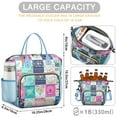 thumbnail image 5 of Pioneer Flower Floral Print Pattern Womens Lunch Box for Work,Insulated Large Lunch Bag for Tween and Teen,Loncheras Para Mujer,Leakproof Adult Lunch Bag for Work,Beach,Travel,Picnic,Camping, 5 of 7