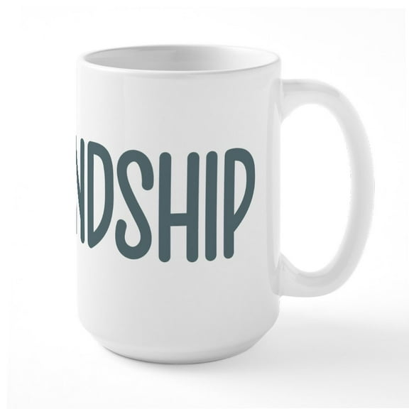 CafePress - Hashtag Friendship - 15 oz Ceramic Large White Novelty Mug