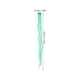 thumbnail image 3 of 10pcs Colored Highlight Synthetic Clip on in Hair Extensions (Green), 3 of 6