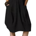 thumbnail image 4 of Gvmfive Womens Dresses Summer Casual Short Sleeve T-shirt Dress Cotton Linen Dress with Pockets, 4 of 4