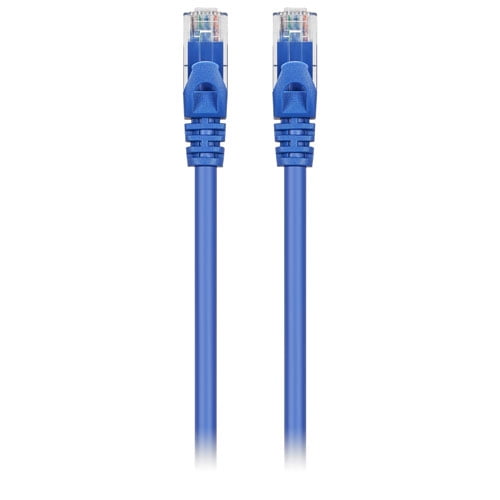 Best Buy Essentials 15.25m (50 ft.) Cat-6 Ethernet Cable (BE-PEC6ST50-C) – High-Speed Gigabit RJ45 Network Cable for Router, Modem, PC & Gaming – Blue