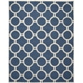thumbnail image 2 of SAFAVIEH Cambridge Joss Geometric Wool Area Rug, Navy Blue/Ivory, 8' x 10', 2 of 6