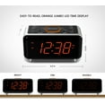 Emerson SmartSet Dual Alarm Clock Radio with Bluetooth Speaker and 1.4