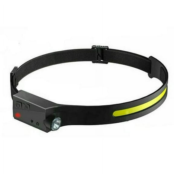 Waterproof COB LED Motion Sensor Headlamp Head Torch Headlight USB Rechargeable