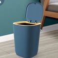 thumbnail image 4 of ULTNICE Blue PP Material Mini Trash Can for Storage Use Fashionable and Versatile 7.5 x 10.2 inches, 4 of 8
