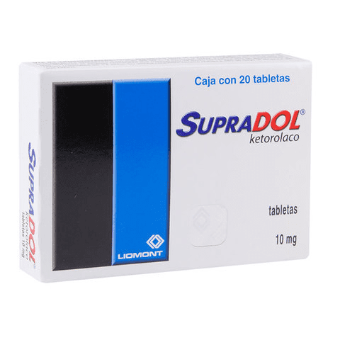 Supradol 10 mg tabletas 20 pzas