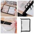 thumbnail image 2 of Joyería de almacenamiento de viaje Pendientes de almacenamiento transparente joyería libro de almacenamiento adecuado para los pendientes collares anillos con bolsa de PVC joyería bolsa con cremallera, 2 of 8