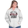 thumbnail image 5 of Sassy Tattooed Granny Funny Grandma Zip Hoodie Sweatshirt Women Brisco Brands M, 5 of 6