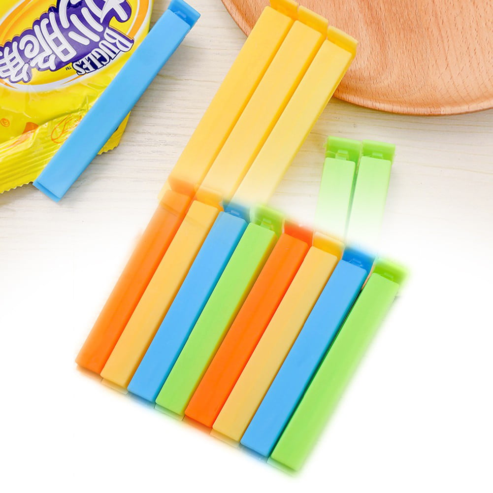Candy Color Sealing Clips Plastic Bag Clips Clamps For Food and Snacks-11cm U2X5