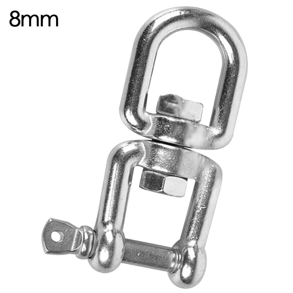 6 Sizes Screw Joint Connector Bracelet Buckle Shackle Fob Keychain Hook Solid Carabiner D Bow
