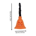 thumbnail image 3 of JuDWoC 4.72 Inch Pumpkin Night Light Halloween Decorations Indoor, Halloween Witch Broom Ornaments Gifts, Spooky Scary Miniature Figurine Ornaments for Mantel Shelf Tabletop Party Haunted House, 3 of 6