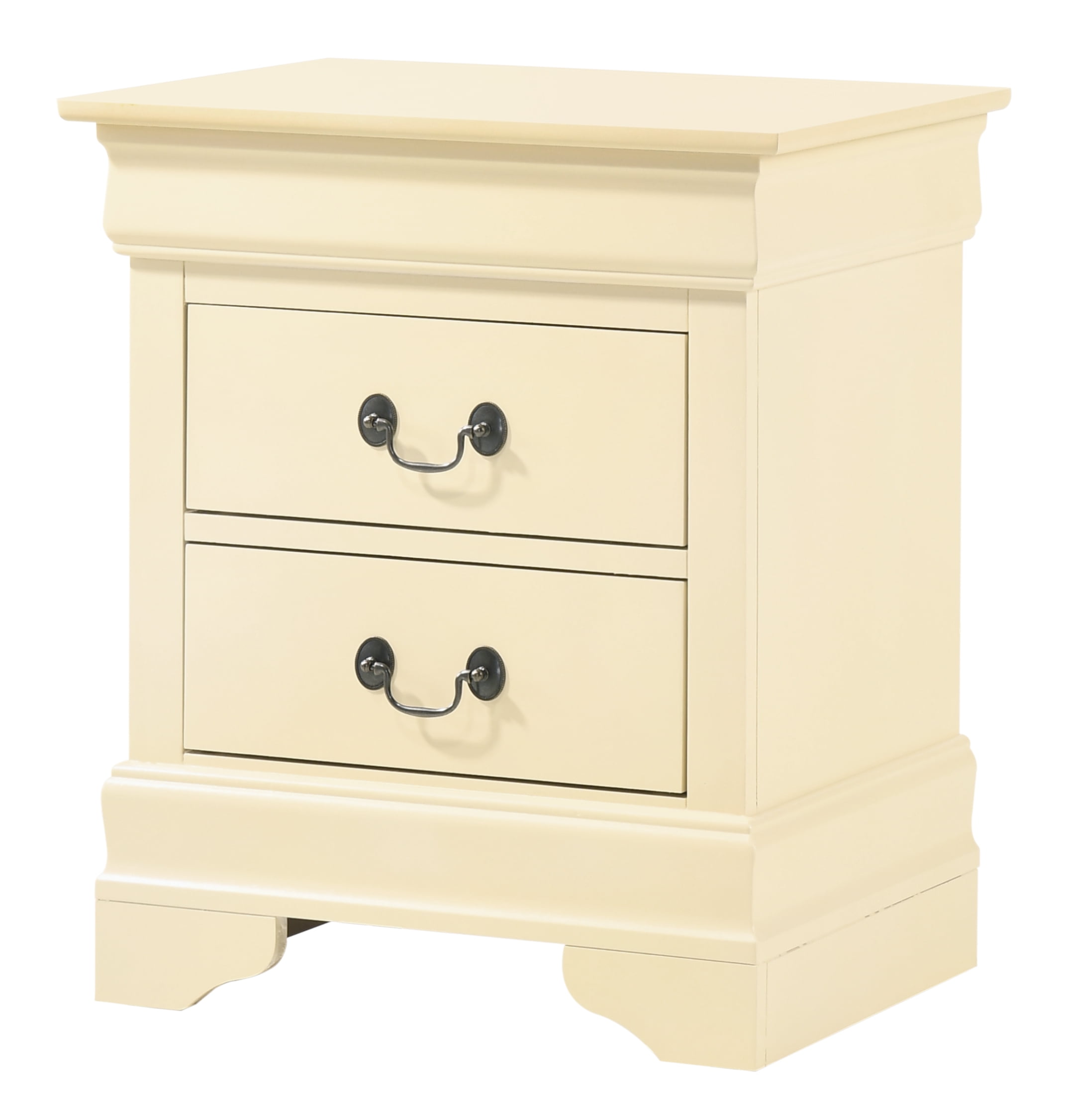 Glory Furniture LouisPhillipe Night Stand in Beige Color