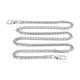 thumbnail image 4 of Cadenas de Bordillo 8 Piezas 1 M Multiusos a Prueba de Herrumbre Eslabones Trenzados Hebilla Ovalada Cadena de Bolsa Elegante Exquisito Brillo Cadena de Aluminio para ANGGREK  Otros, 4 of 8