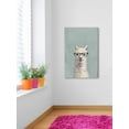 thumbnail image 6 of Marmont Hill White Llama with Glasses II Canvas Wall Art, 6 of 7