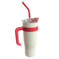 thumbnail image 2 of Taza aislada para , taza aislada con y tapa, acero inoxidable, taza de agua de regalo de cumpleaños de 40 , taza de café de viaje para Blanco BLESIY Taza aislada para sorber, 2 of 6