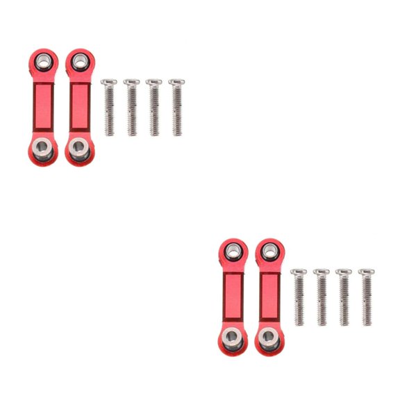 Varilla de servo Bewildely 2 piezas control remoto para WL Toy Rojo