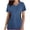 Navy, variant on Babysbule Women's Fashion Short Sleeve V-Neck Tops Working Uniform Printed Womens Summer Tops With Pockets