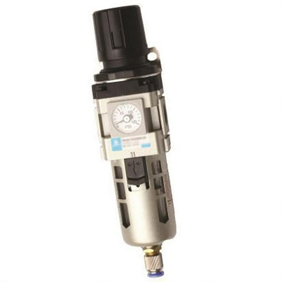 RapidAir Filter Regulator with Gauge, 3/8in. NPT, 100 CFM, Model# K93215
