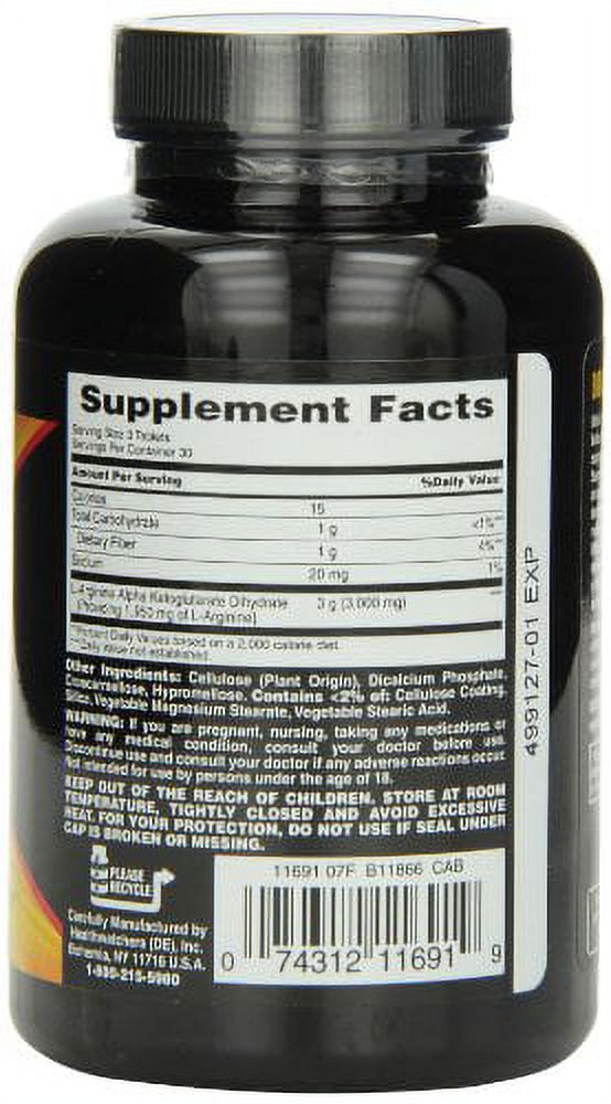 US Nutrition Body Fortress  Super NOS Pump, 90 ea - image 3 of 5