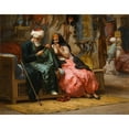 thumbnail image 3 of Frederick Arthur Bridgman 18x15 Black Modern Framed Museum Art Print Titled - A Precious Jewel (1874), 3 of 5