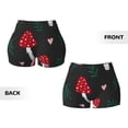 thumbnail image 5 of Lsque Amanita Mushroom Pattern High Waisted Biker Shorts for Women-Tummy Control Fitness Athletic Workout Running Yoga Gym Shorts,Moisture-Wicking-Small, 5 of 9