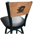 thumbnail image 2 of Holland Bar Stool  30 in. L038 - Black Wrinkle Central Michigan Swivel Bar Stool with Laser Engraved Back - Black - 30in., 2 of 2