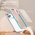 thumbnail image 5 of for iPhone 17 Pro Max Case with Camera Cover, for iPhone 17 Pro Max Case Crystal Clear & Not-Yellowing Slim Shockproof Protective Phone Case for iPhone 17 Pro Max,Pink, 5 of 5