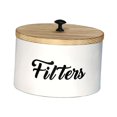 thumbnail image 3 of Bamboohart Farmhouse Coffee Filter Stand Food Storage Container Jar for Tea black, 3 of 9