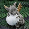 thumbnail image 2 of Meditation Dragon Garden Statue-handmade Resin Statue-decorative Statue For Garden, Yard, 2 of 4