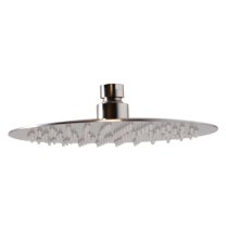 Westbrass SHR8-07 8" Round Thin High Pressure Rainfall Shower Head, Satin Nickel