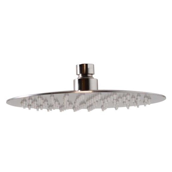 Westbrass SHR8-07 8" Round Thin High Pressure Rainfall Shower Head, Satin Nickel