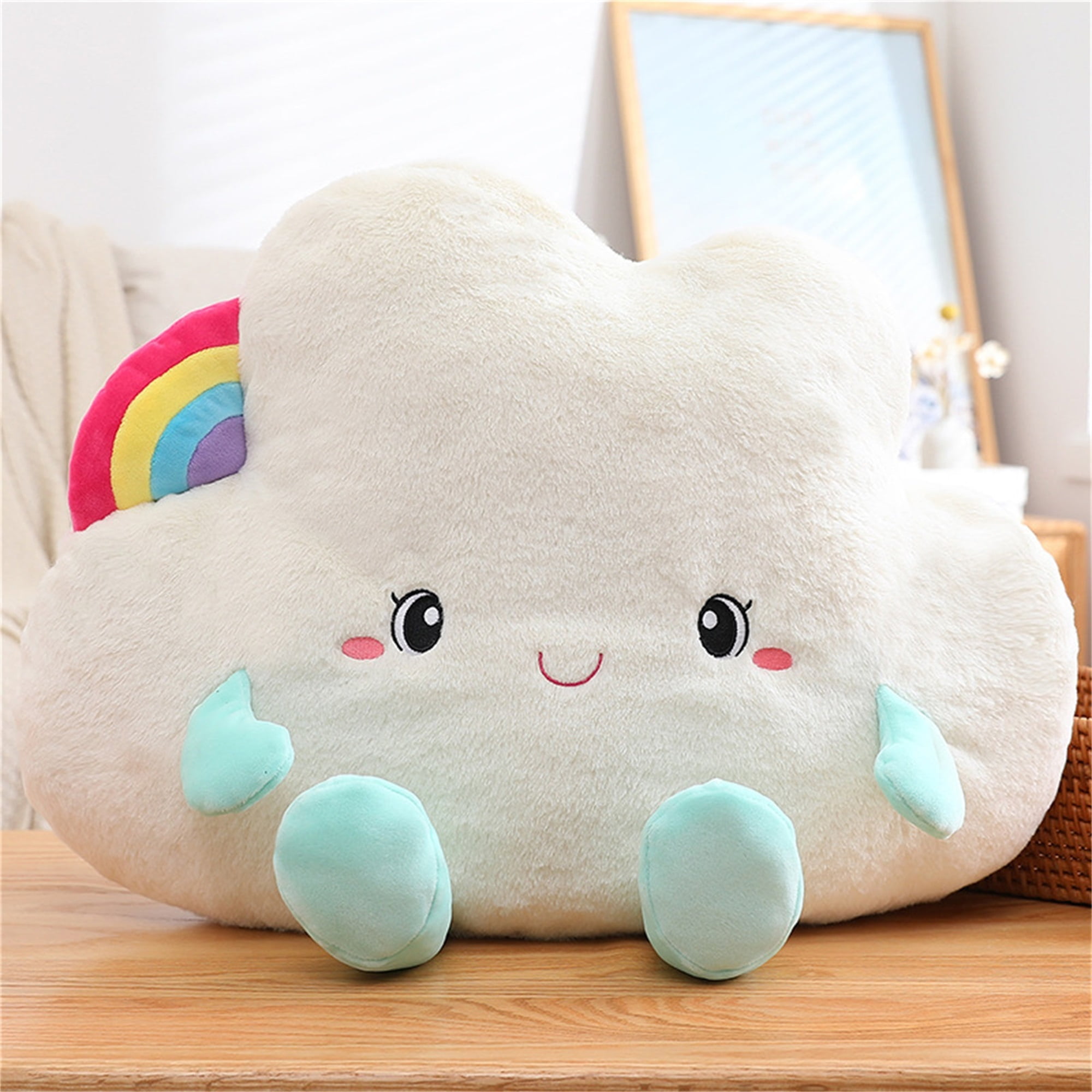 4 Colors Cute Cloud Shaped Plush Pillow Cushion Stuffed Weather Plush Toy  Bedding Baby Doll Room Decoration Birthday Gift - AliExpress