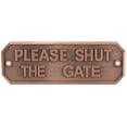 thumbnail image 1 of Zinc Zlloy Clear Words Door Sign Board, Retro Style Vintage and Fashion Embossment Design Door Warning Sign, for Tree Wall Board Old Copper, 1 of 7