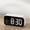 White, variant on RXMEKW Digital Alarm Clock Led Electronic Alarm Clock Mirror Clock Student Plug-In Use Small Alarm Clock Digital Clock Sound Control Temperature Clock