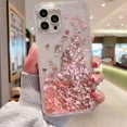 thumbnail image 4 of for iPhone 15 Pro Max Clear Glitter Case, Bling Moving Liquid Flowing Floating Sparkle Shiny Soft TPU Bumper Shockproof Hard Back Women Girls Protective Case for iPhone 15 Pro Max 6.7" (Red), 4 of 4