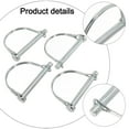 thumbnail image 3 of 4X M8*70Mm Trailer Coupler Hitch Pin Lock D Shape/ Heavy Duty/Towing Safety Lock, 3 of 8