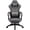 A-Grey, variant on KARXAS Ergonomic Gaming Chair with Massage Lumbar Support and Footrest — PU Leather Reclining Computer Desk Chair with Pocket Spring Cushion for Adults, Big and Tall Game Chair, Brown