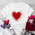 thumbnail image 4 of LIBRCLO Womens Shirts for Valentine Printed Fashion Short Sleeve Round Neck T-Shirt, Casual Holiday Spring Top, 4 of 4