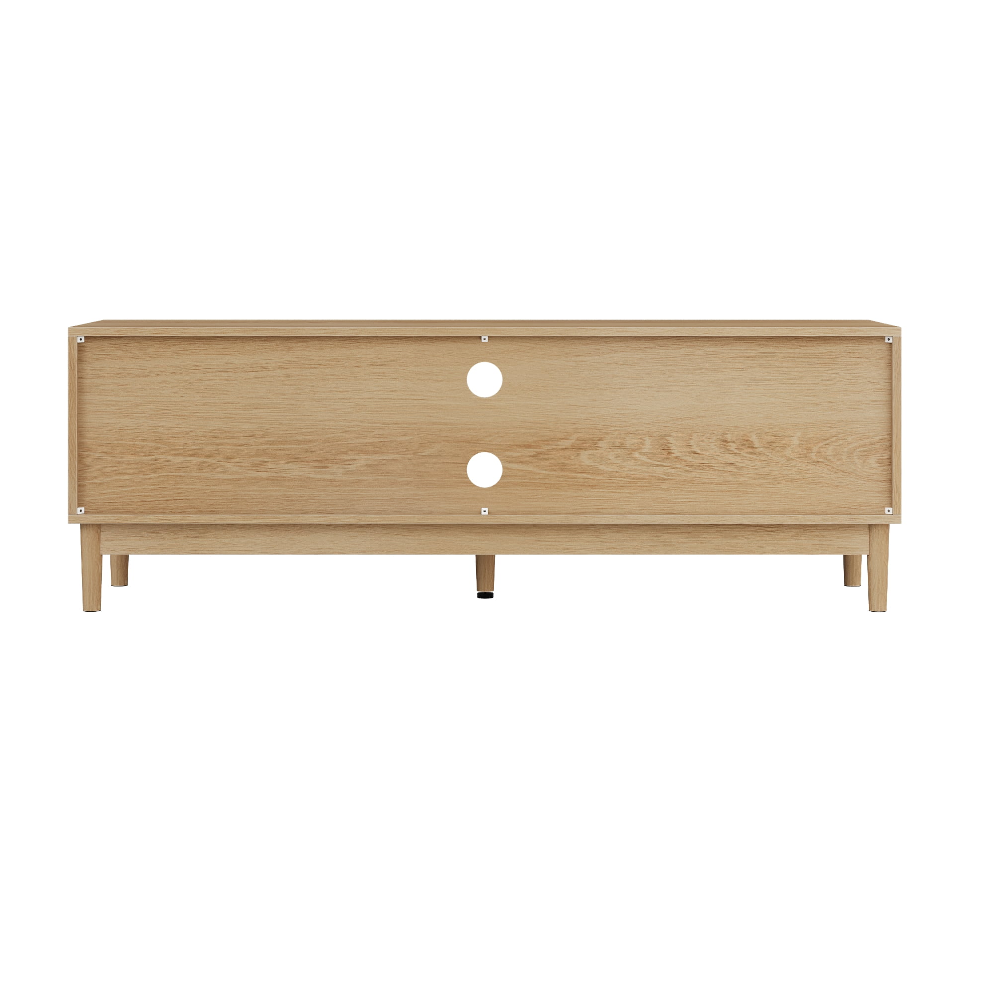 55" TV Stand, Mid-Century Modern Style TV Stand (Suitable For 55/65-Inch Tvs), Entertainment Center With Storage, Media Console for Living Room and Bedroom