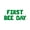 Green, variant on Letter Balloons - FIRST BEE DAY 16" Inch Alphabet Letters Foil Mylar Balloon Birthday Party Banner (Purple)
