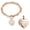Rose, variant on 20cm Infinity Love Heart Locket Chain Link Bracelet Keepsake Cremation Jewelry for Ashes of Loved One Memorial Funeral Urn Bracelet for Ashes Holder - God Has You in His Arms I Have You in My Heart