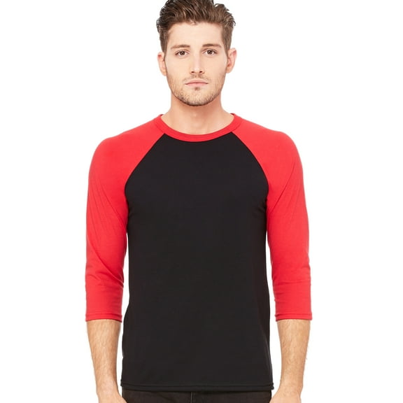 Bella   Canvas Unisex Jersey 3/4 Sleeve Baseball T-Shirt - C3200