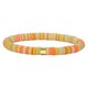 thumbnail image 1 of Polymer Clay Heishi Surfer Stretch Bracelet with 304 Stainless Steel Beaded Preppy Bracelet Orange Inner Diameter: 2 inch(5.2cm), 1 of 1