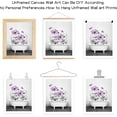 thumbnail image 2 of Farmhouse Pink Floral Canvas Wall Art for Living Room Wildflower and Butterfly in Bathtub on Wood Pictures Wall Decor Posters Unframed Flower Plant Wall Art for Bedroom Bathroom,16L X 12W inches, 2 of 6