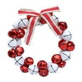 thumbnail image 5 of S SERENABLE Christmas Bell Garland Xmas Decoration Party Supplies Wall Hanging Ornament Artificial Wreath for Living Rooms Christmas Tree Red and Whte, 5 of 8