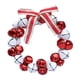 thumbnail image 5 of Guirnalda de campanas navideñas artificiales de 4 pulgadas para decoración navideña de puerta de entrada Rojo y blanco, 5 of 9