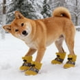 thumbnail image 6 of Dog Boots for Small Dogs, 4PCS Winter Snow Shoes with Anti- Sole & Reflective Straps - Paw Protector for Snow, Ice & Hard Floors, 6 of 8