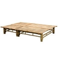 thumbnail image 4 of vidaXL 2-Person Sun Lounger with Cushions Bamboo, 4 of 5
